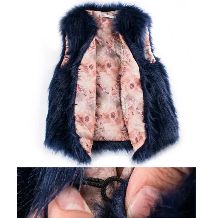 AliExpress Foreign Trade Source Winter Fox Fur Grass Vest Warm Vest Women's Vest Coat Factory Direct Sales