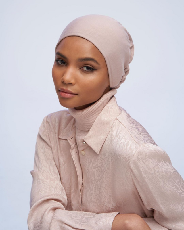 Jilbab Turban topi katun dengan Band Adjustable jilbab dalam topi Muslim Turban nyaman mode Modal syal gamis Jersey