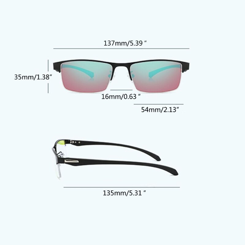 Gafas universales para daltonismo, lentes correctoras para daltonismo, color rojo y verde, para mujer y hombre