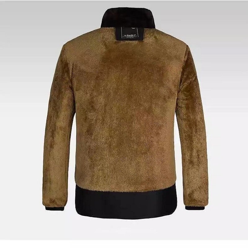 Zimowa ciepła ocieplana kurtka płaszcz mężczyźni 2021 Vintage Luxury Oversize z kapturem Solid Color Lambswool gruby wyściełany kurtki 2022 odzież wierzchnia