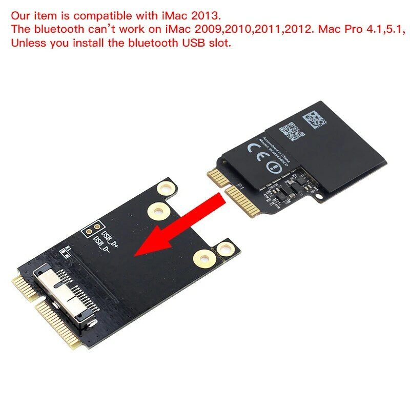 1750Mbps Băng Tần Kép 2.4G/5GHz BCM94360CD 802.11AC Bluetooth-compatible4.0 PCIe Không Dây Thẻ Cho MacOS Airdrop Handoff Hackintosh