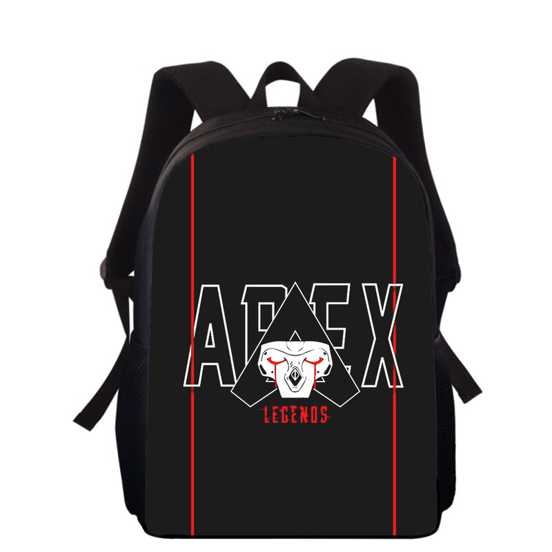 Apex legends-mochila con estampado 3D para niños y niñas, morral escolar de 15 pulgadas, para libros y escuela primaria