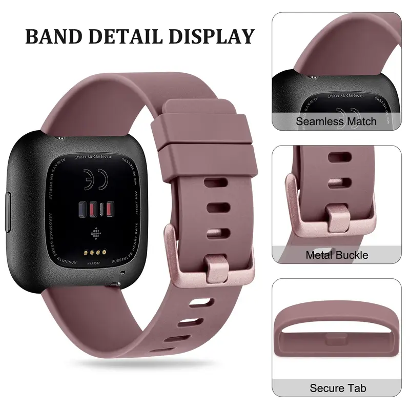 Sport Band for Fitbit Versa 1/Versa 2/Versa Lite Strap Watchband Wristband for Fitbit Versa 2 Versa SE Bands Smartwatch Bracelet