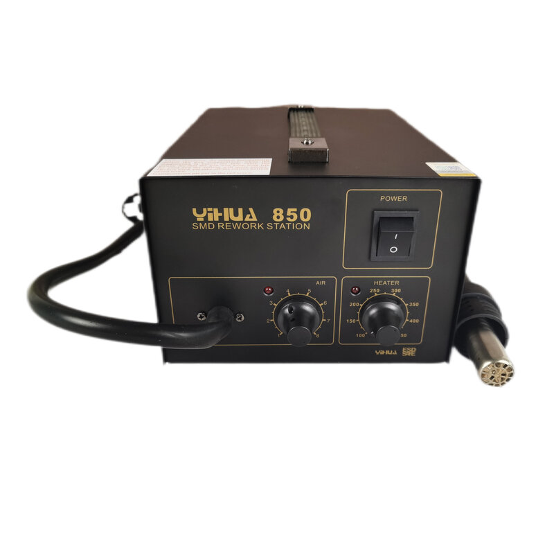 YIHUA 850 3 dysze bez ołowiu stacja lutownicza na gorące powietrze stacji przeróbcznej SMD z opalarką