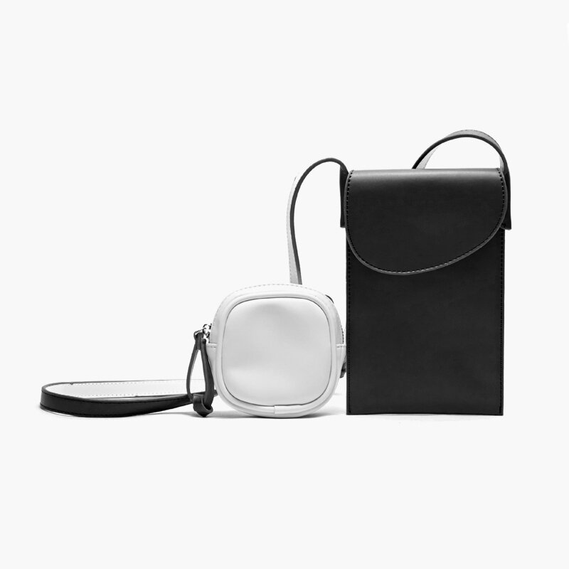 Farbkontrast Handy tasche einfache Multifunktions-Farbkontrast Messenger Bag Headset Tasche Damen taschen Damen kostenloser Versand