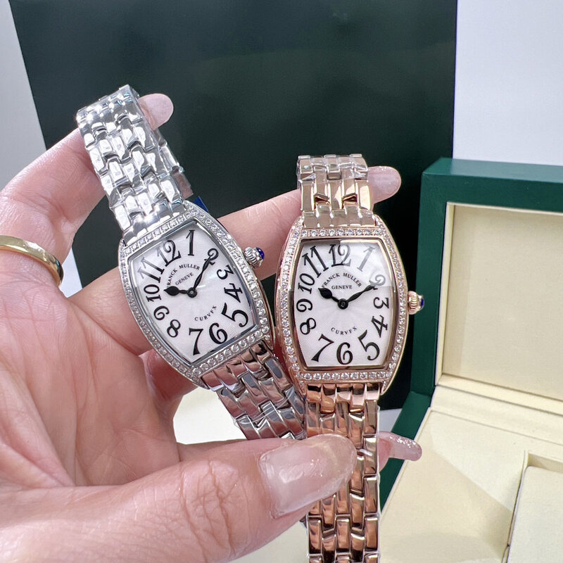 Новинка, Женские кварцевые наручные часы серии QZ, в виде женских часов, с бриллиантами