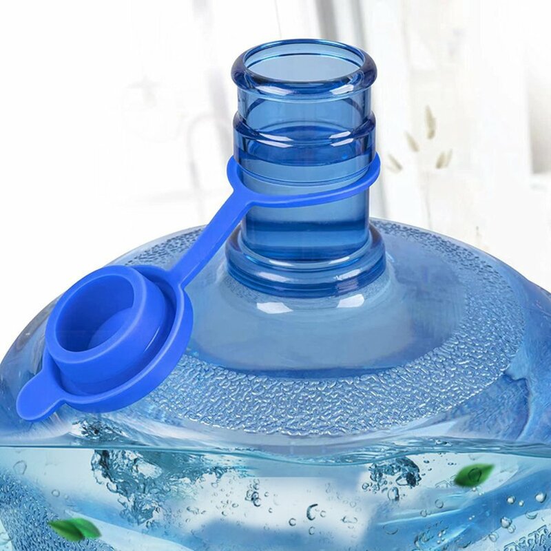 5-galonowe dzbanek na wodę pokrywki kapsle do butelek bez rozlania z wewnętrzną wtyczką wytrzymałe grube wiadro do silikonowa butelka na wodę wielokrotnego użytku