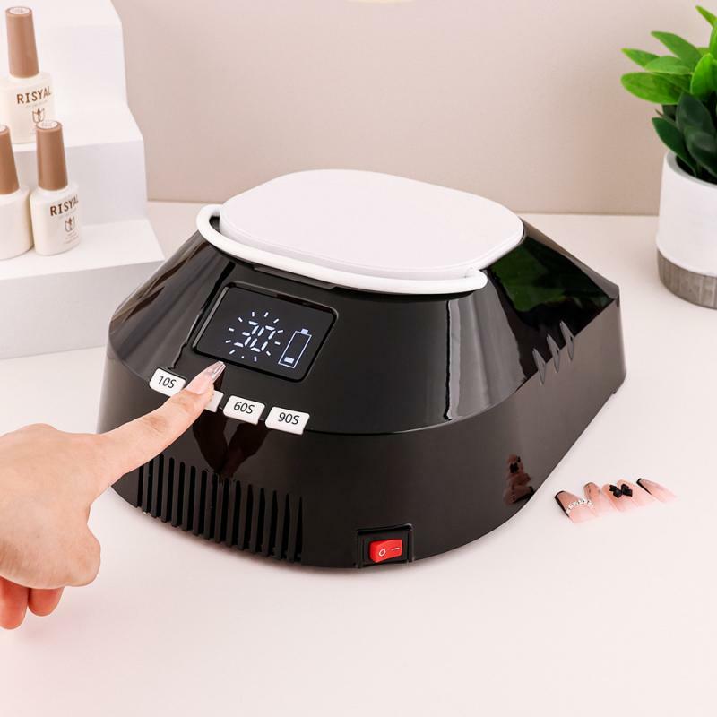 86W Wireless Rechargeable Nail Art Lamp with Handle Gel Polish Dryer Machine Light for Nail Art Salon Tool 42Leds Lamp