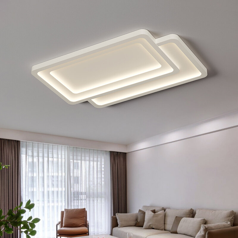 2024 plafoniere in stile moderno bianco lampade per illuminazione domestica soggiorno lustri decorazione Luminaria per camera da letto Lamparas