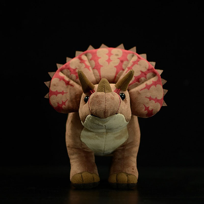 32/38ซม.น่ารักเหมือนจริง Triceratops เหลี่ยมของเล่นตุ๊กตาชีวิตจริงไดโนเสาร์ของเล่นตุ๊กตาสัตว์ตุ๊กตา Soft ของเล่นเด็ก