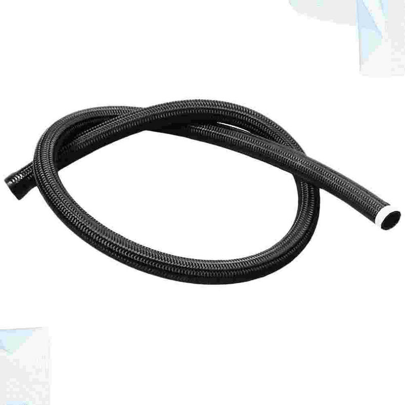 Black Woven Oil Cooler Tubes, Nylon Thread, Traiding Oil Tubes, Peças para carro, veículos automotivos, automóveis