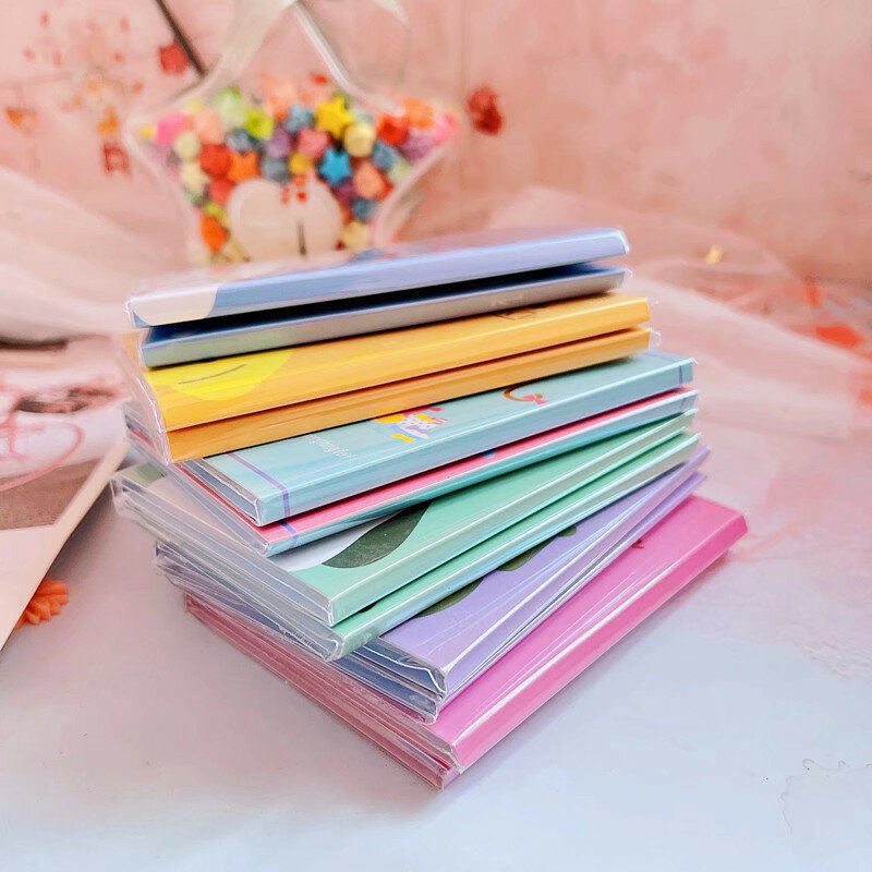 Cute Cartoon Folding Sticky Notes, Scrapbooking, DIY Kawaii Memo Pad, Folhas de Mensagem Diário, Papelaria Escola, 80 Páginas