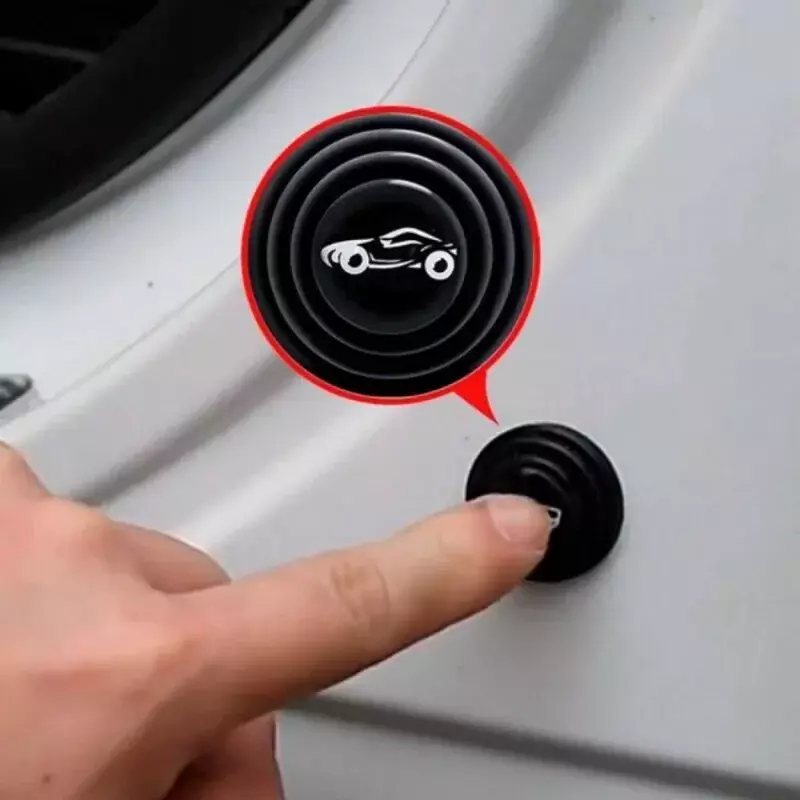 Amortiguador de silicona para puerta de coche, almohadilla absorbente de sonido, anticolisión, pegatina de junta de goma automática Universal