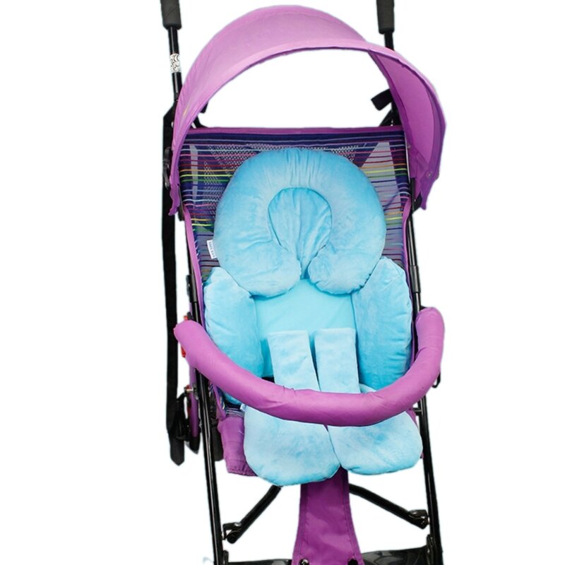 Capa assento universal com inserção assento, tapete algodão multifuncional para carrinhos bebê, assentos carro