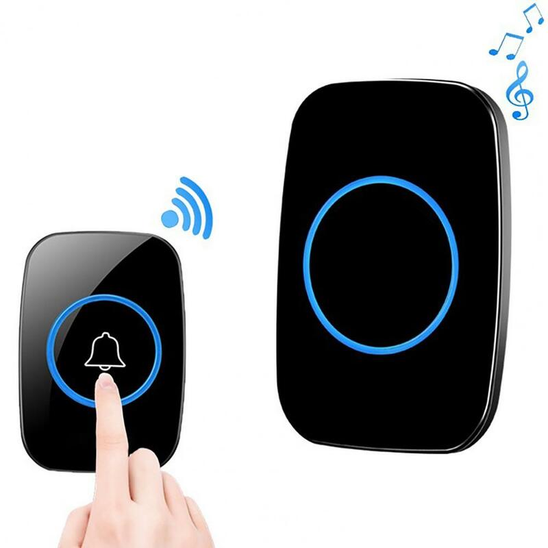 Wireless Doorbell Waterproof Outdoor Wireless Doorbell Smart Door Bell Chime Home Security Alarm Welcome Door Chime for Office