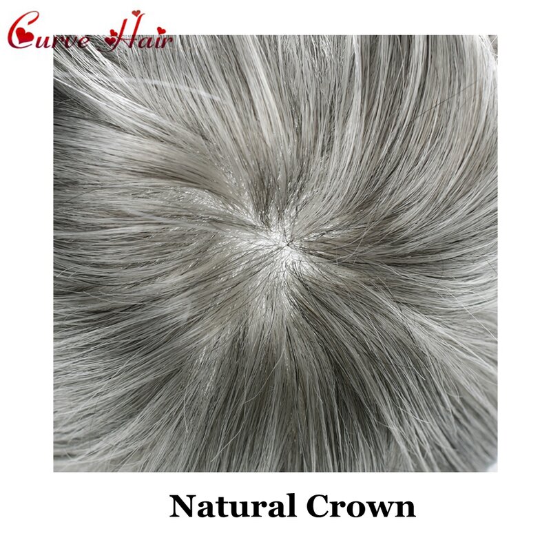 Substituição do cabelo humano para homens, peruca do plutônio, prótese capilar do cabelo, perucas do cabelo, sistemas masculinos do cabelo, 0.10mm poli
