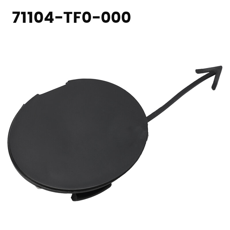 Крышка для буксировки автомобиля, крышка для буксировки 71104-TF0-000, черная для HONDA For Fit 2009-2011, передний бампер, буксировочный крючок, автомобильные запчасти
