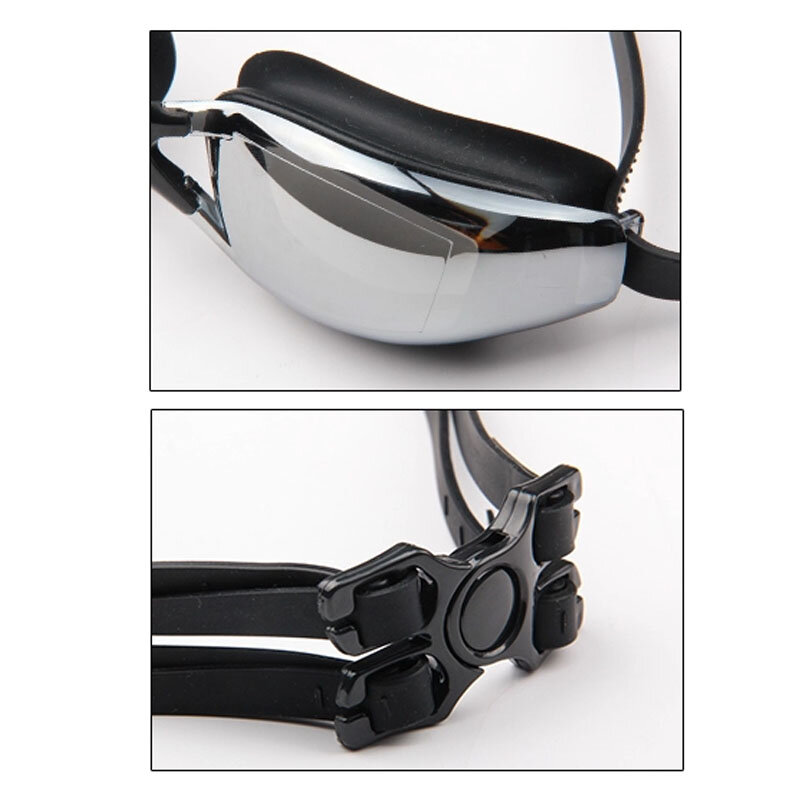 Gafas de natación graduadas para miopía, lentes correctoras impermeables para piscina, gafas de natación profesionales para adultos y niños
