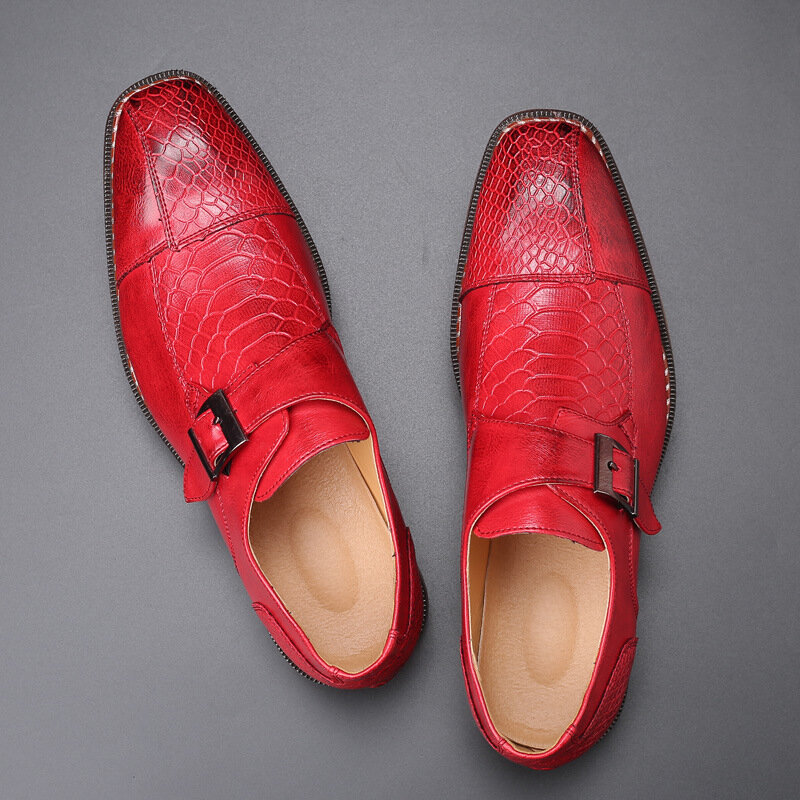 Sapatos de couro paty estilo britânico para homens, cavalheiros flats, Oxfords formais, casamento