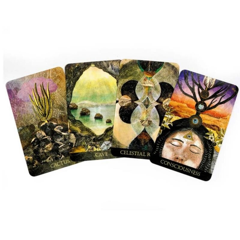10.3 X 6cm The Faceted Garden Oracle Card Game