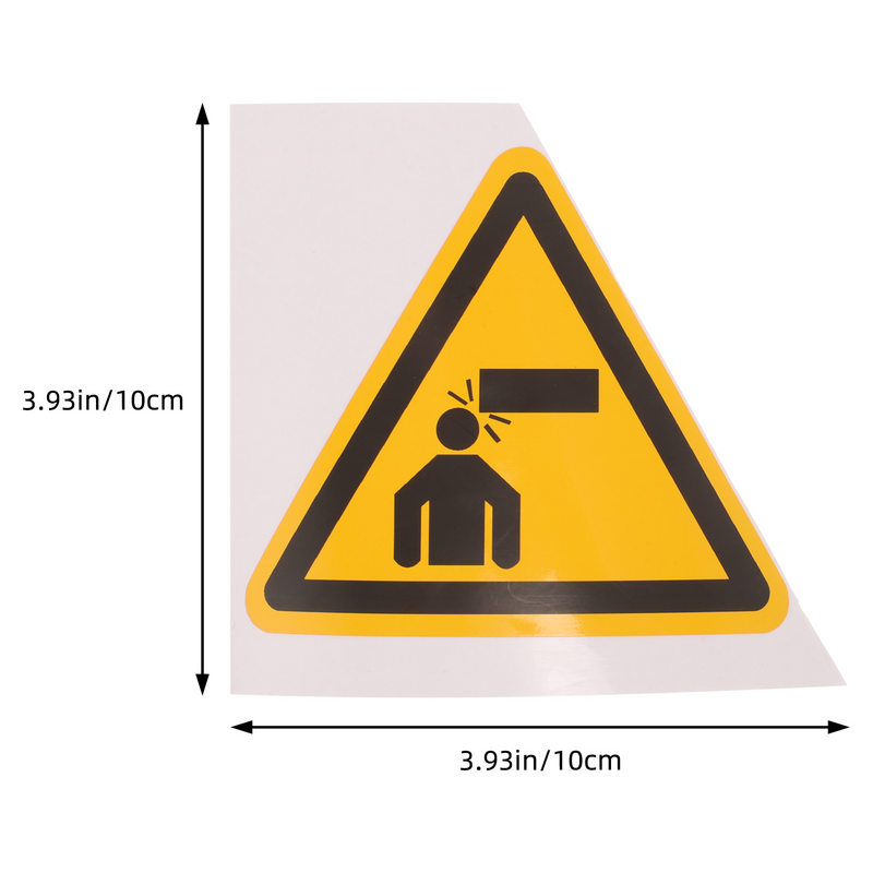 Warning Decal Self Adhesive Low Overhead Clearance Sign Caution Warning Sign