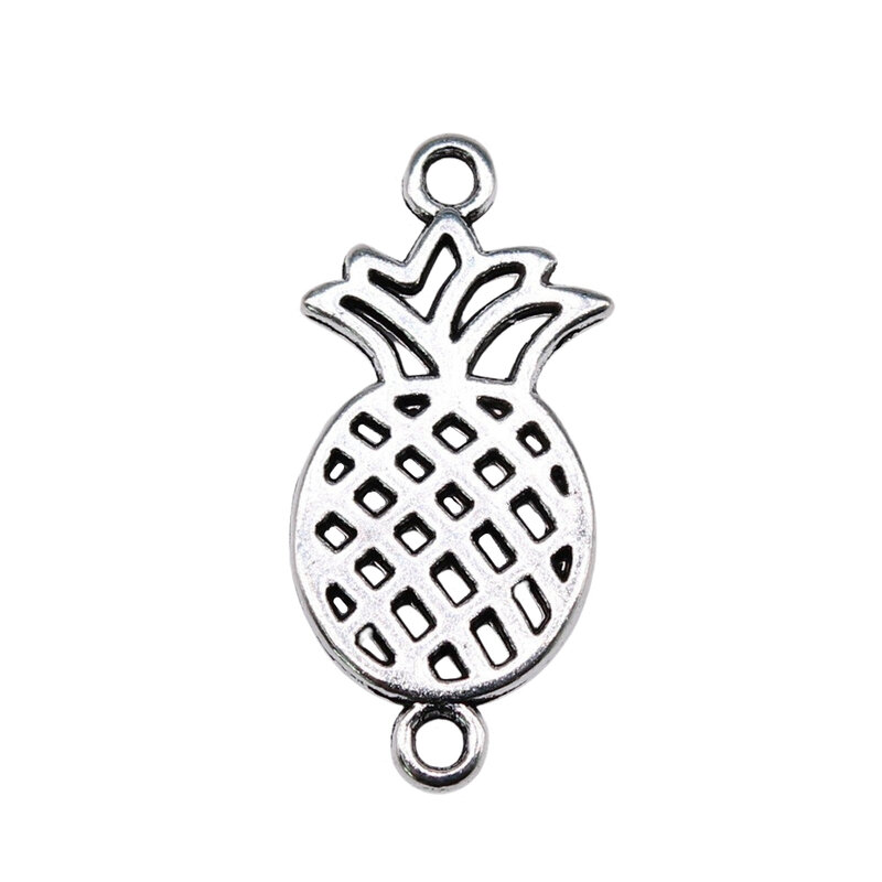 Components Pineapple Connector Charms Charms For Jewelry Making 26x13mm 10pcs