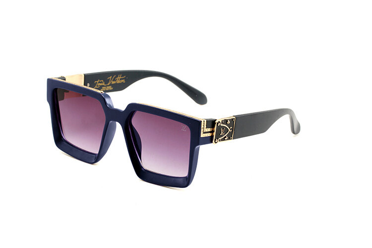 2024 New Fashion Sunglasses Men Sun Glasses Women Metal Frame Black Lens Eyewear Driving Goggles UV400 A09