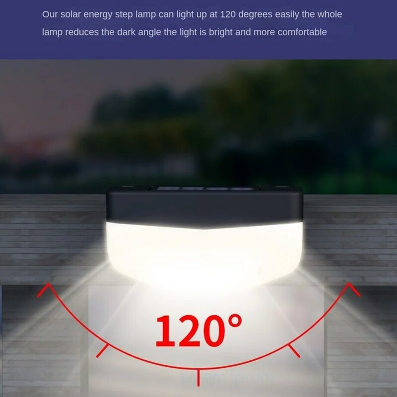 Phlanp LED Solar oświetlenie schodów wodoodporny ogrodowa przejście dziedziniec taras poręcz podświetlenie schodka światło krajobrazu