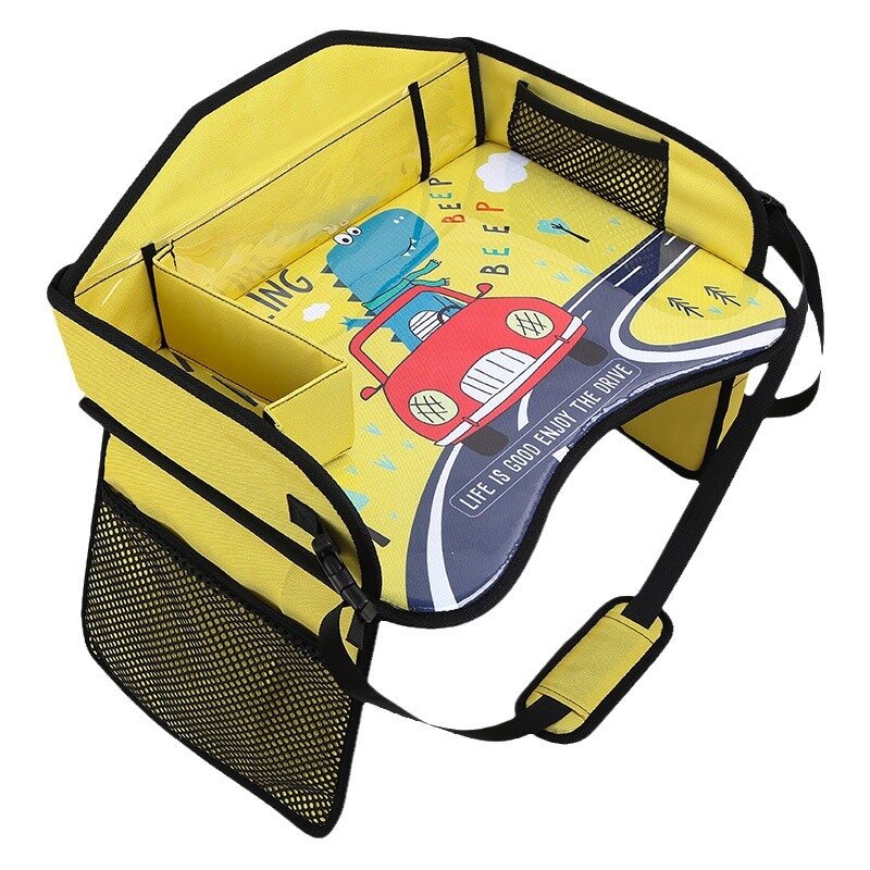 Taca do jadalni dla dzieci montowana na samochodzie tylna taca wielofunkcyjna składana do przechowywania mała płyta stołu do rysowania na samochodzie