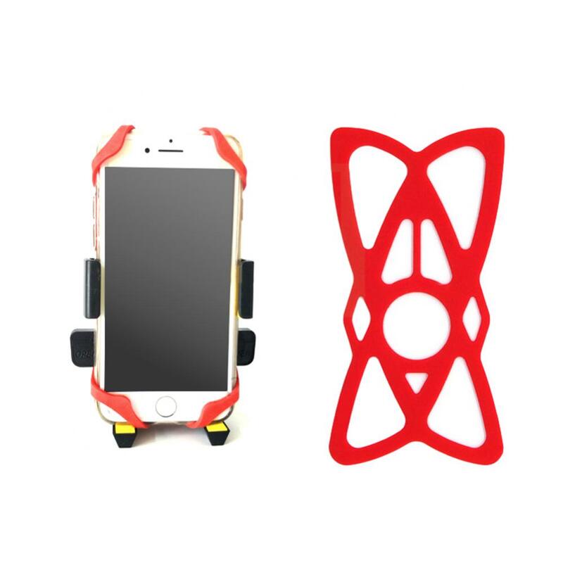 Bandas universales de silicona para manillar de motocicleta y bicicleta, soporte para teléfono móvil, banda de seguridad para IPhone, Samsung, GPS