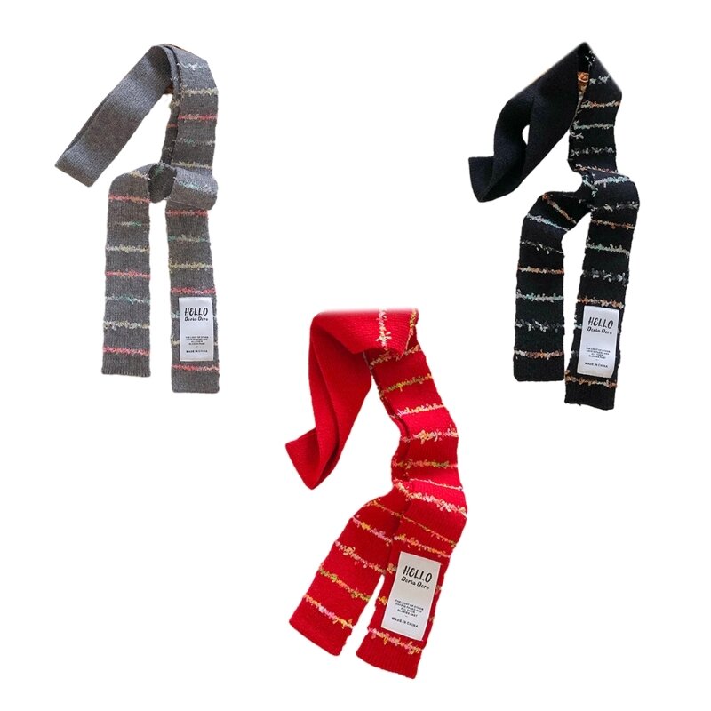 Y1UB Wszechstronny szalik dla dziewczynki Zimowy szalik dekoracyjny do studenckiej stylizacji Maillard