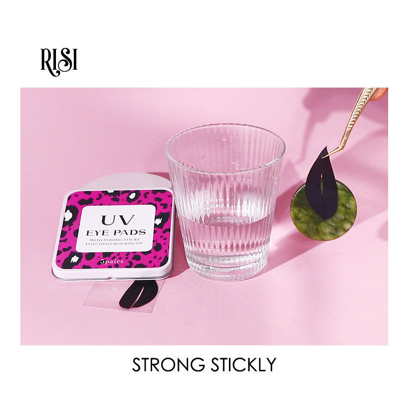 RISI Strong Sticky UV Protection Eye Patch Professional UV Eye Patch Black Eye Pads For Lashes UV Patches For Eyelash Extensions