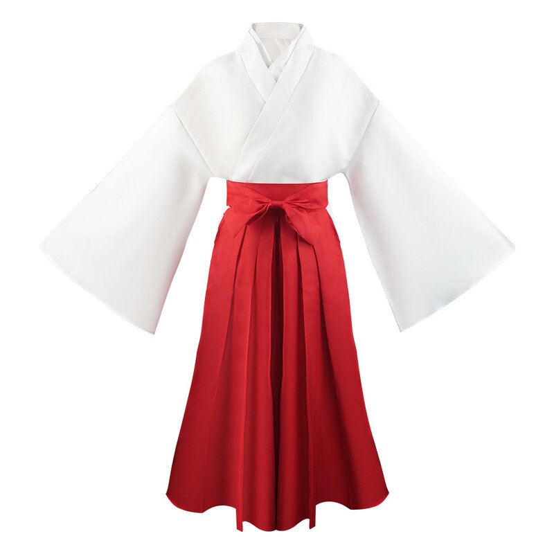 Iori Utahime-Disfraz de Cosplay para niñas, traje de Anime, pantalones rojos y blancos, falda, Kimono, Tops, vestido, fiesta de Halloween, Iori Utahime