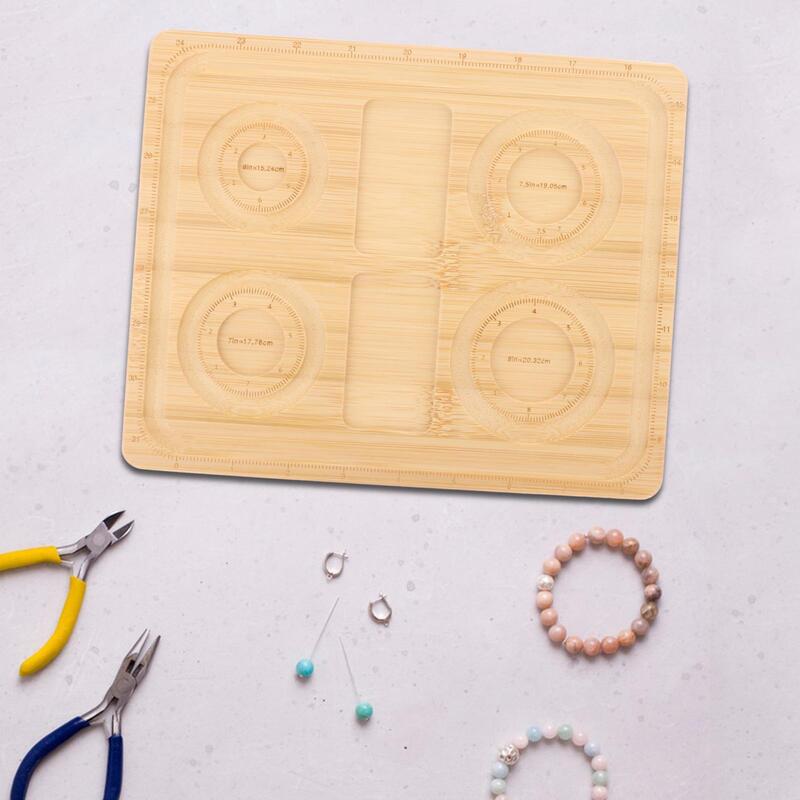 Portátil Beading Titular Placa, Bambu Durável Recipiente De Armazenamento, Bead Caso De Exibição, Presente Do Dia Das Mães, DIY Acessórios