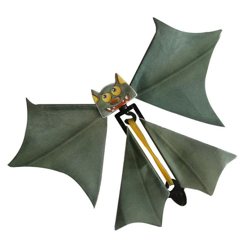 Brinquedos de morcego voadores mágicos reutilizáveis adereços mágicos engraçado surpresa brincadeira brinquedos para festa de halloween tema (cor estilo aleatório)