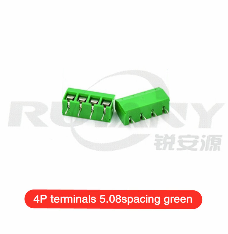 5.08 녹색 KF301 터미널 [2, 3, 4 위치] 터미널 2P 3P 4 P 옵션
