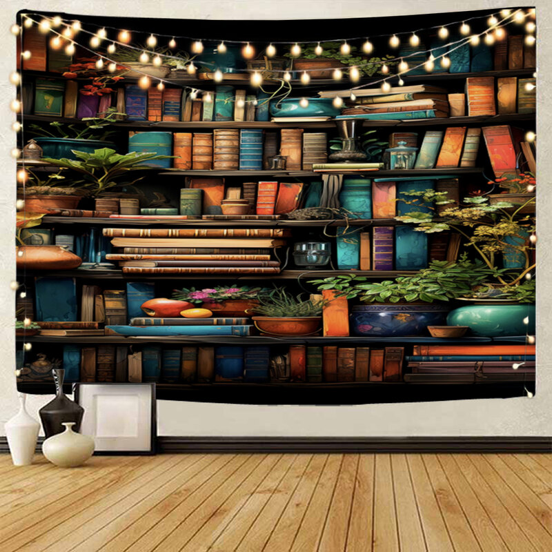 Bookshelves, bookcases, background decorations, tapestries, living rooms, bookcases, background decorations, tapestries