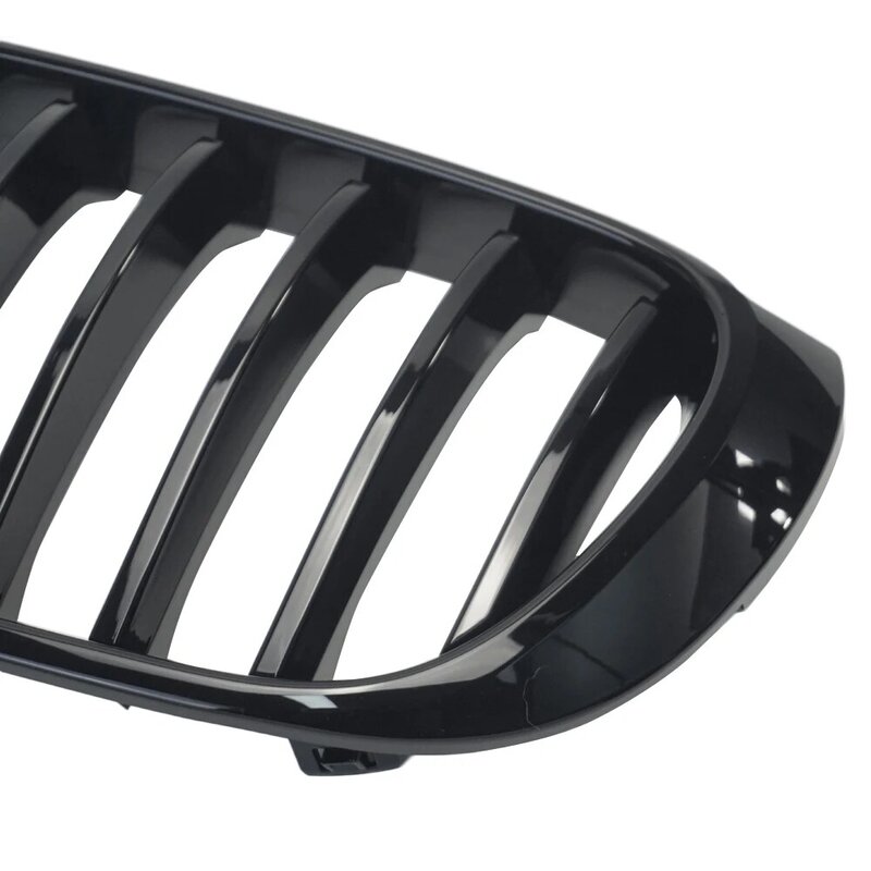 Front Bumper Kidney Grill Glossy Black Single Line 1 Slat Grilles Racing Grill for BMW X3 X4 F25 F26 2014 2015 2016 2017 2018