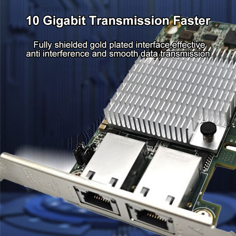 X540-T2-Chipset PCIe x8 de cobre Dual, tarjeta de red Ethernet, Puerto RJ45, 10Gbps, Compatible con PCIE-x8, accesorios de la empresa PCIE-X16