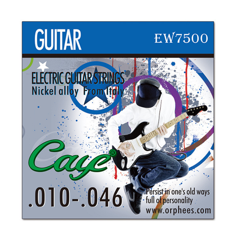 2022 heißer Verkauf EW Gitarre Teile Elektrische Gitarre Saiten Set Metall Rock Hexagonal Carbon Stahl Elektrische Gitarre String Sets Gitarre