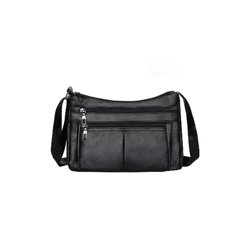 TB02   New Trendy Mom Bag Middle-aged Women Soft Leather Fashion Versatile Crossbody  Women's Shoulder 