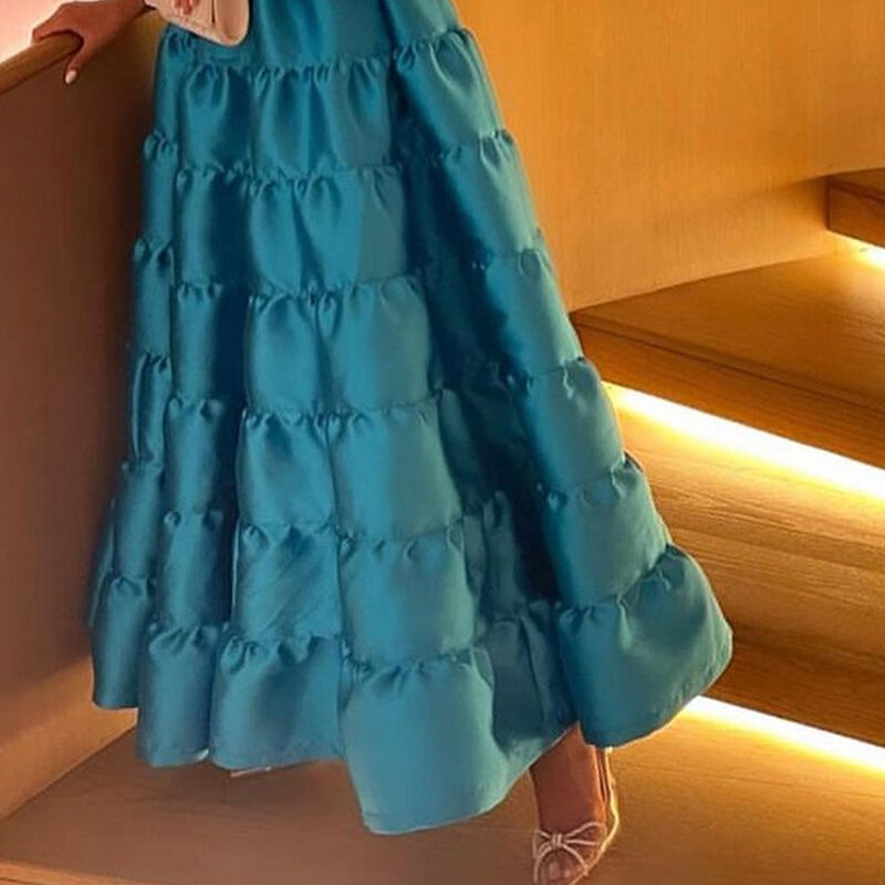 Prom Dresses Retro Sparkle Exquisite V-neck Boll Gown Party Dresses Bubble Fold Contoured Satin Formal Occasion Evening Gowns