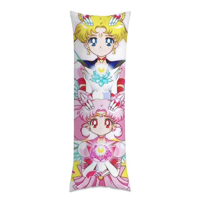 Sarung bantal panjang permadani kamar tidur imut Anime Sailor Moon lucu sarung bantal Dakimakura dekoratif tidur