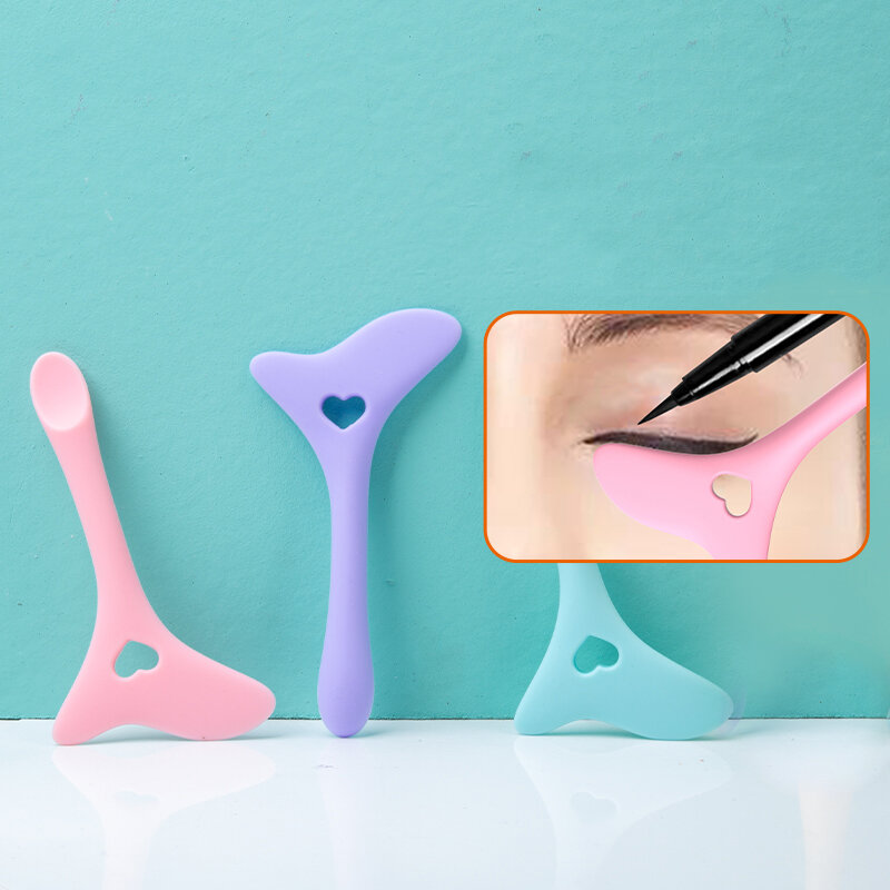 Ziehen Eyeliner Lidschatten Gelten Mascara Augen Make-Up Hilfs Götter Silikon Multifunktionale Zeichnung Eyeliner Aids Großhandel