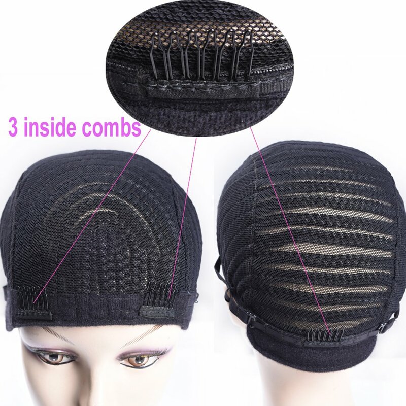 Exquisite braided wig cap crochet corn hat easy to sew hat used to make wigs without glue hair mesh crochet wig cap
