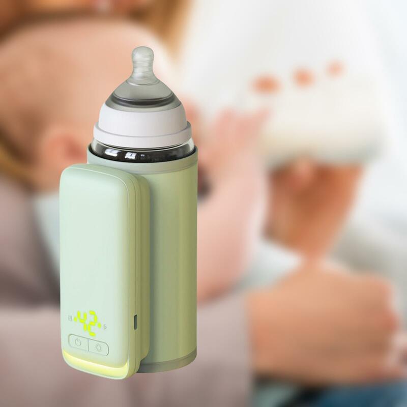 Calentador de biberones de 18W para bebé, cubierta aislante para viaje, uso diario, Coche