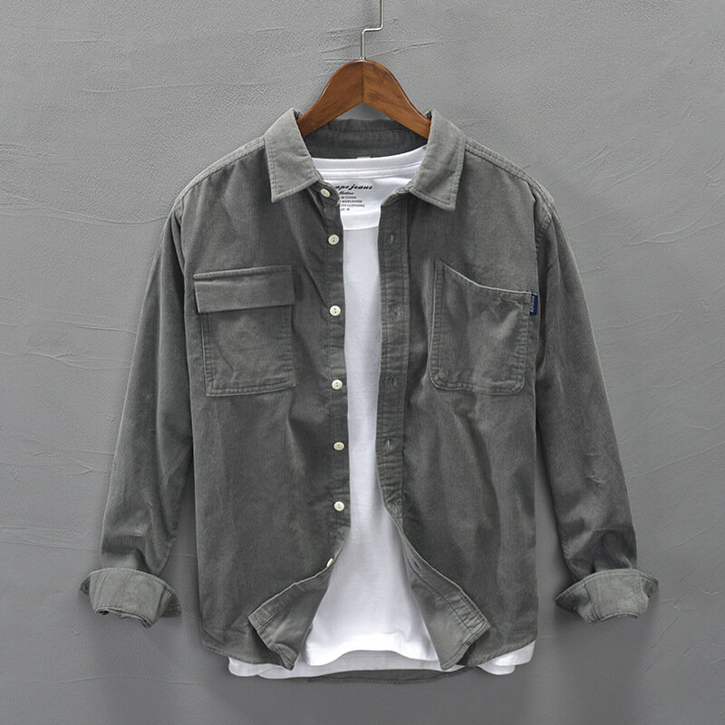 Blusa informal de algodón para hombre, camisa holgada de manga corta, Primavera, otoño y verano, novedad de 2023