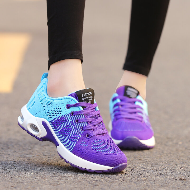 Fashion Women Lightweight Sports Breathable Running Shoes Air Cushion Casual Walking Sneakers Tenis Feminino Zapatos Mujer