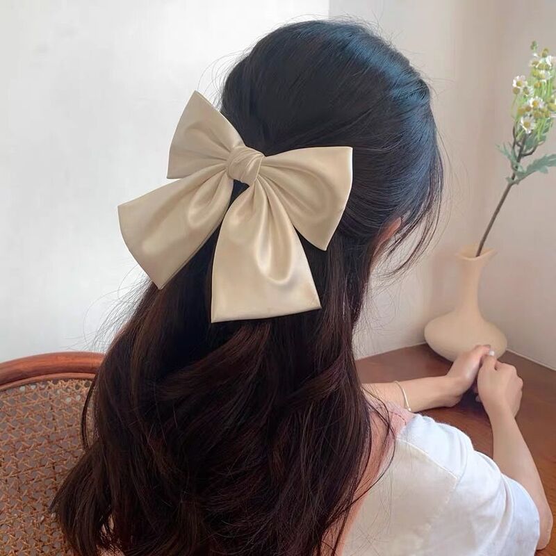 Nakrycia głowy kobiety stałe minimalistyczny słodki cztery pory roku odzież Basic kobiece do włosów-Slip Kawaii łuk koreański styl akcesoria popularne