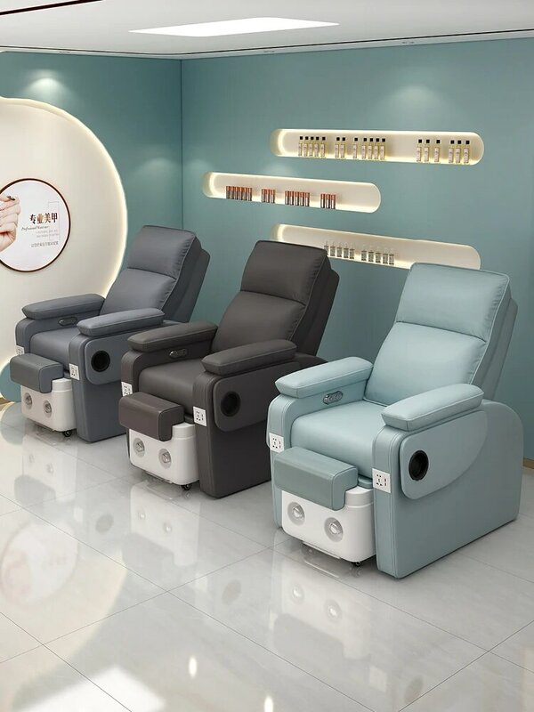 Nail and eyelash sofa, foot massage chair, embroidered eyebrow chair, multi-functional electric foot massage sofa